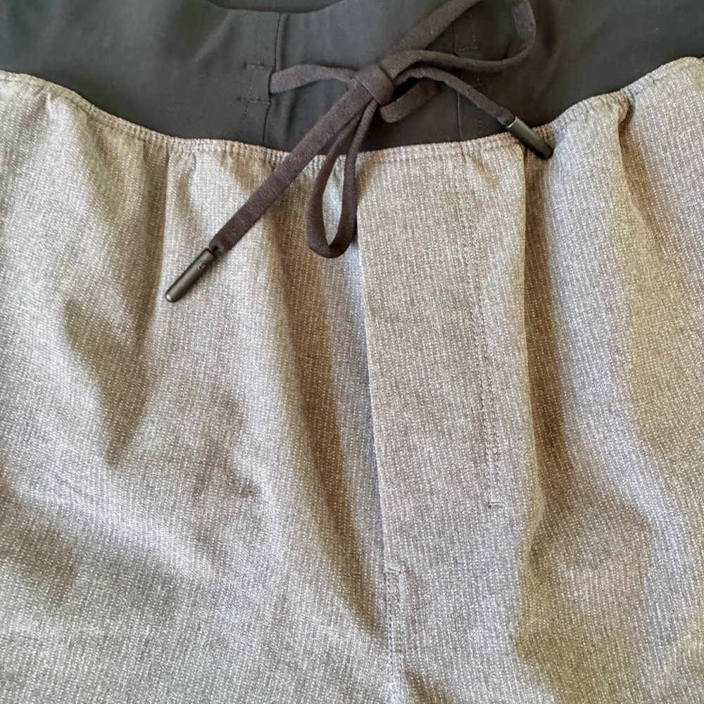 Lululemon Lined Men's Workout Shorts With Drawstring /Black Gray/medium - Picture 4 of 7